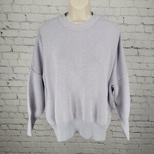 Free People Purple Oversized Boxy Dolman Long Sleeve Pullover Sweater Size XS